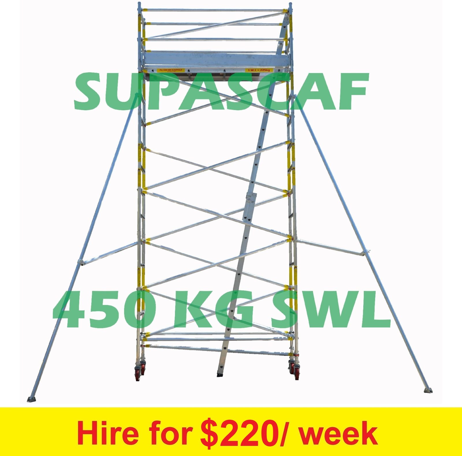 4.2m Aluminium Mobile Scaffolding-Single width | Mr Scaffold