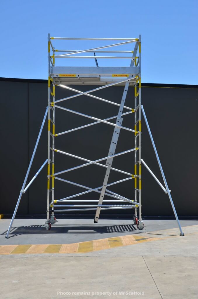 EASYSCAF 4m Aluminium Mobile Scaffolding Tower | Mr Scaffold
