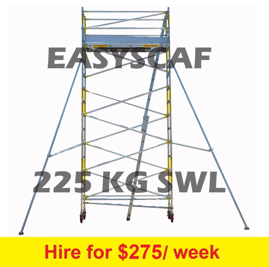 5m Single width Mobile Aluminium EAYSCAF Tower | Mr Scaffold