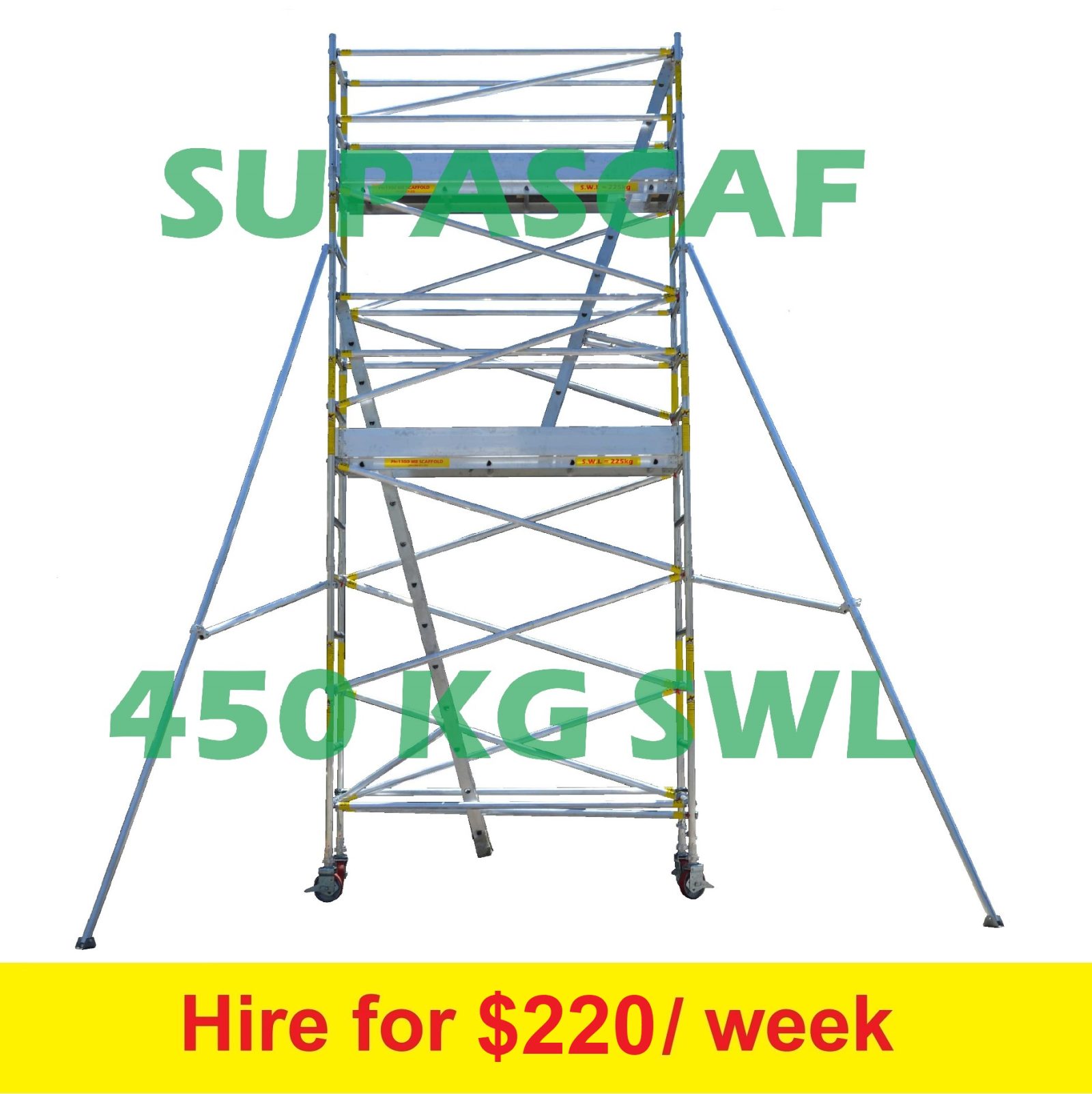 HIRE SUPASCAF Four Metre Mobile Scaffold Tower | Mr Scaffold
